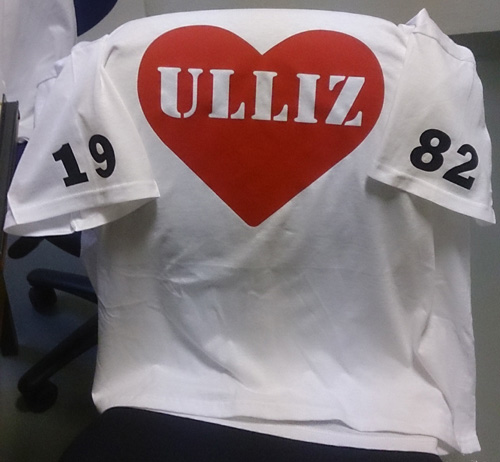 T-shirt med tryck Ulliz, tryckt av Andys Service, Dals Långed